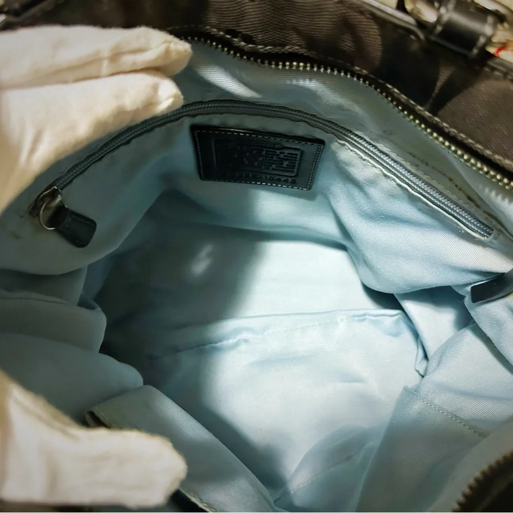 Vintage Y2K Coach 2006 Black Tote Bag shoulder bag - Picture 9 of 16